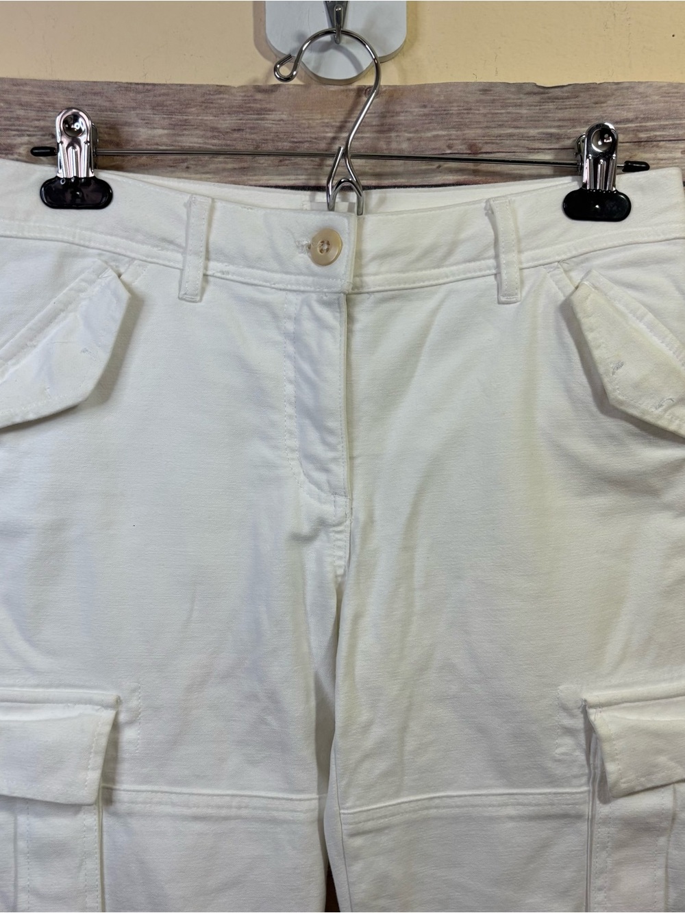 Aritzia Wilfred Free White Cargo Pants Size 6 - Picture 4 of 9